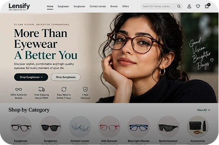 Eyewear store template